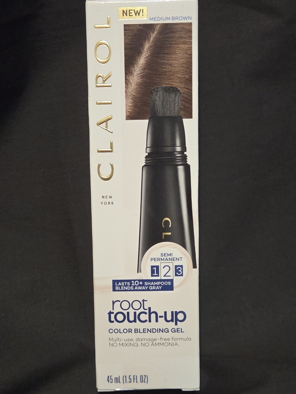 Clairol Root Touch-Up Semi Permanent Color Blending Gel in Medium Brown New